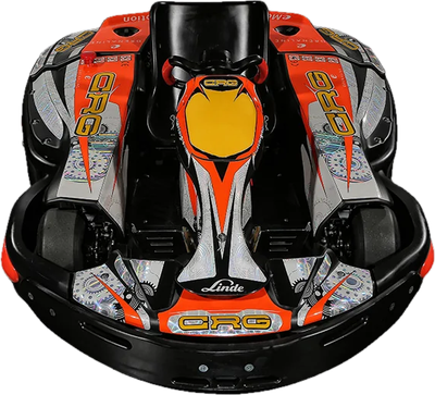 Kart electric CRG E-Drenaline, văzut din față